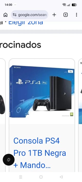 Consola PS4 Pro 1TB Negra + Mando