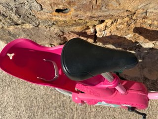 Bicicleta infantil 14" rosa con cesta
