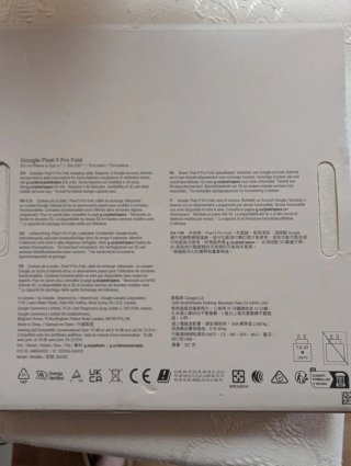 Caja Google Pixel Fold 9 Pro
