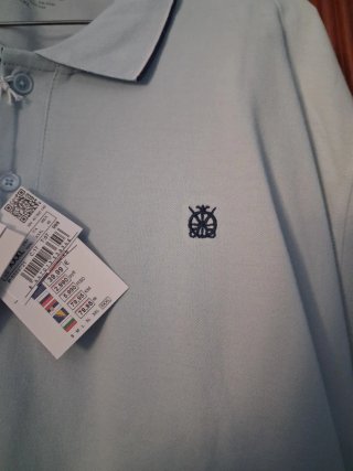 Polo Cortefiel Manga Corta XXXL Azul