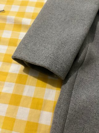 Abrigo paño Zara gris