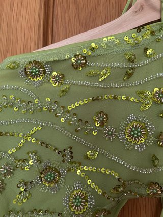 Bolero fiesta verde lentejuelas