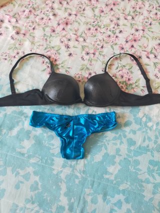 Braguita de encaje negro Tezenis Talla S