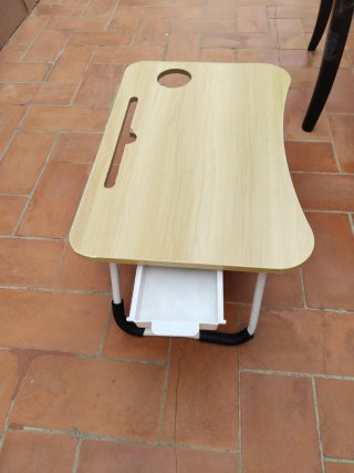 Escritorio portátil madera y plástico