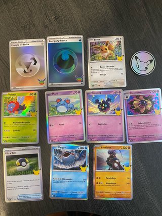 Conjunto Cartas Pokémon 30 Aniversario