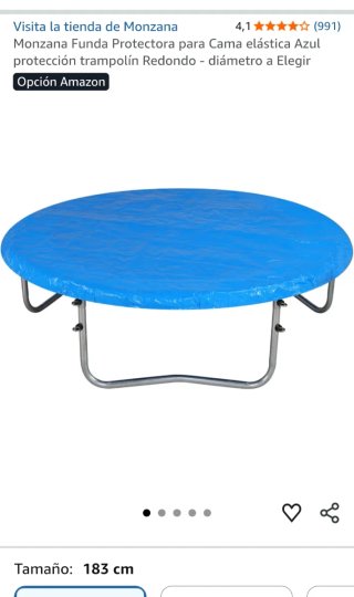 Funda protectora para cama elástica