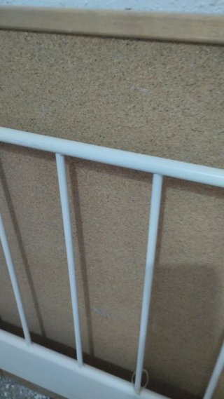 Cabecero de cama metálico blanco