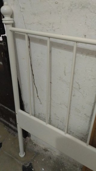 Cabecero de cama metálico blanco