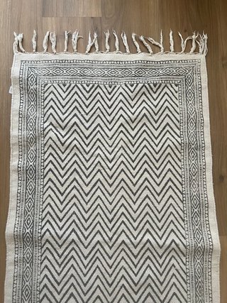 Alfombra Zara Home Zigzag 60x120 cm