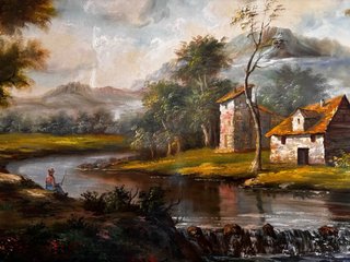 Cuadro Paisaje Antiguo