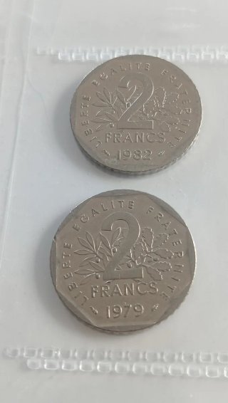 2 Francs Francia 1979 e 1982