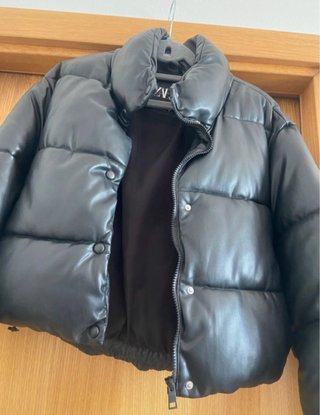 Casaco acolchoado Zara preto