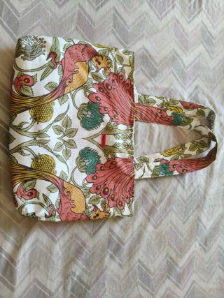 Bolso de playa estampado pájaros