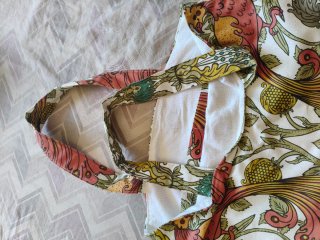 Bolso de playa estampado pájaros