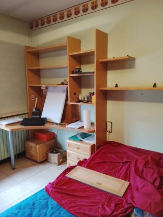 Scrivania giovanile con scaffali