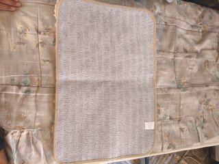 Alfombra de baño beige 40×60 cm