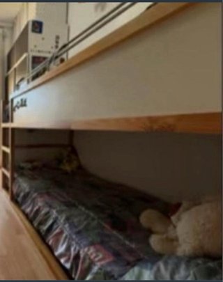 Cama alta KURA madera 90x200