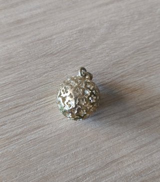 925 Sterling Silver Floral Harmony Ball Chime