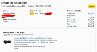 Logitech G923 + Pedales + Shifter + Next Level Rac