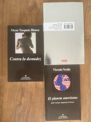 Lote Libros america, desnudez.
