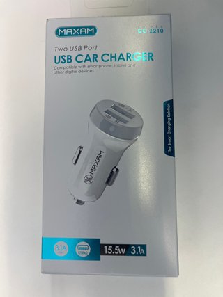 MAXAM CC-2210 Cargador Coche Doble USB