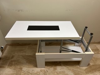 MESA EXTENSIBLE ABATIBLE DE CONSOLA COMPACTA.