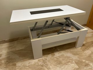 MESA EXTENSIBLE ABATIBLE DE CONSOLA COMPACTA.