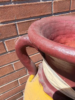 Ánfora in ceramica decorata
