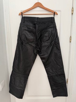 Pantalones de piel negros