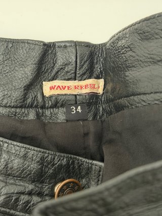 Pantalones de piel negros