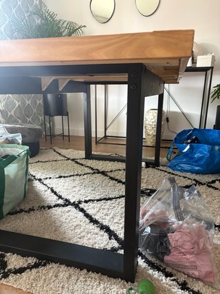 Mesa de comedor madera y metal