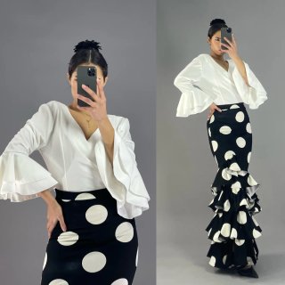 Falda volantes lunares talla 1
