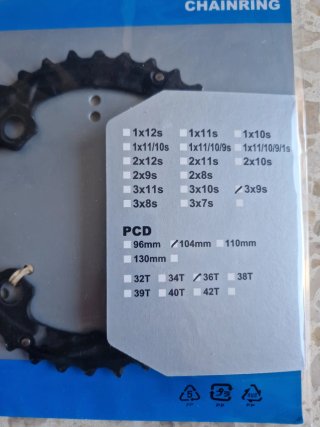 Plato Shimano LX 35T