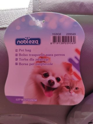 Transportín perro/gato Nobleza gris