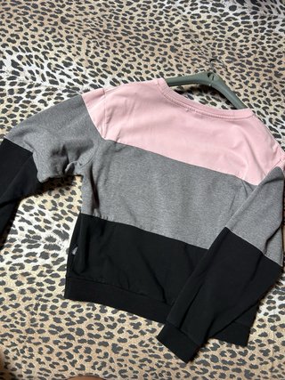 Felpa Moschino Teddy Bear Grigio Rosa