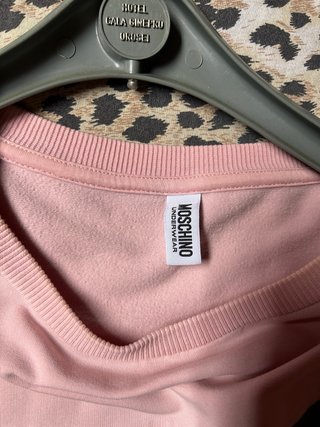 Felpa Moschino Teddy Bear Grigio Rosa
