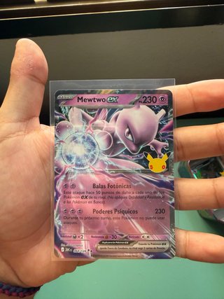 Carta Pokémon Mewtwo EX 064/128 30 Aniversario