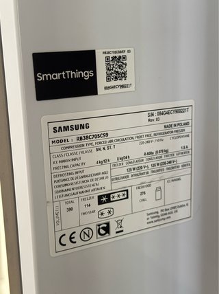 Frigorífico Combi Samsung 203cm - 4 meses de uso