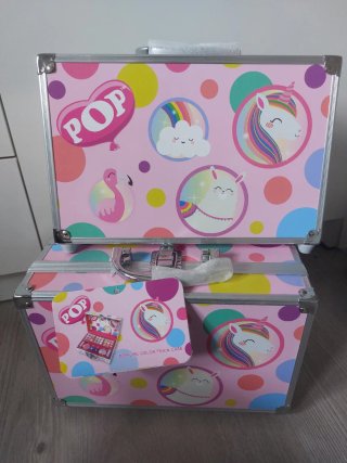 2 Maletines Maquillaje POP Unicornio Flamenco