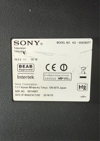 TV Sony 55" 4K UHD Smart TV