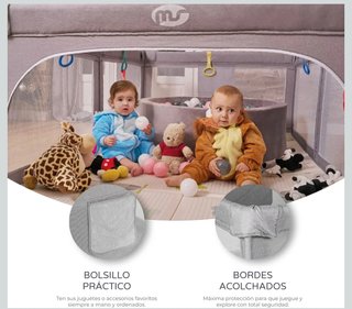 Parque infantil XXL 180x120x65 cm