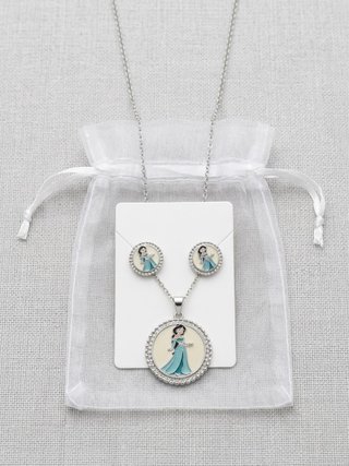 Conjunto Princesa Collar y Pendientes