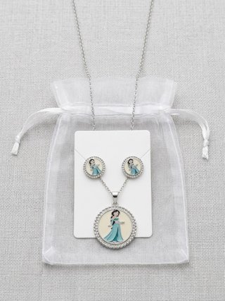 Conjunto Princesa Collar y Pendientes