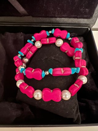 Pulseras piedras naturales y perlas