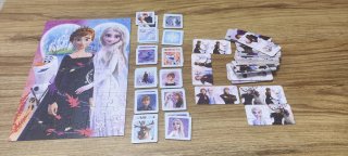 Juego Frozen Trefl Puzzle Domino Memos