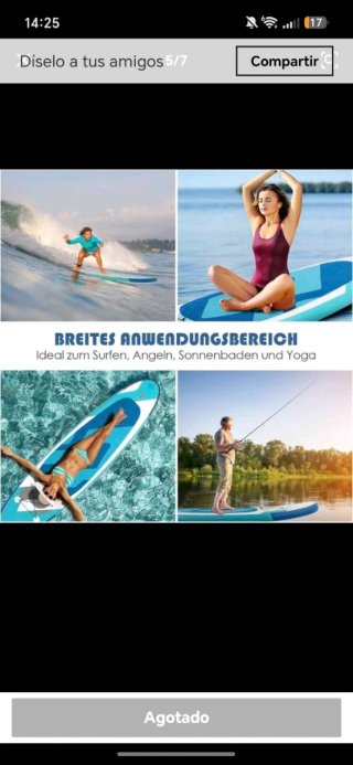 Tabla Paddle Surf Usada un par de veces