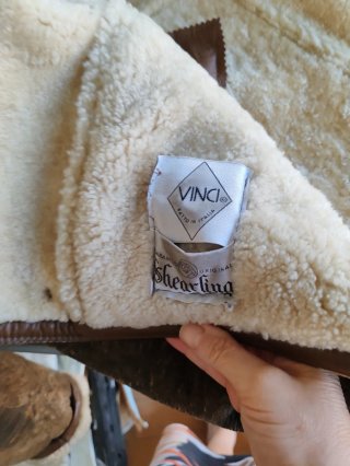 Giubbotto Shearling Beige/Marrone