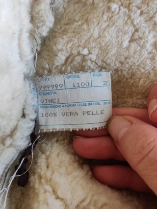 Giubbotto Shearling Beige/Marrone