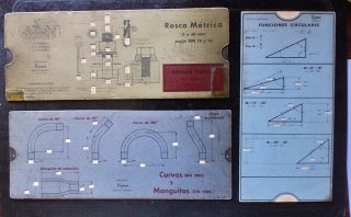 20 Reglillas Cálculo Técnico Vagma Antiguas