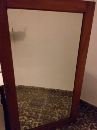 Espejo Antiguo Madera Maciza 65x125cm